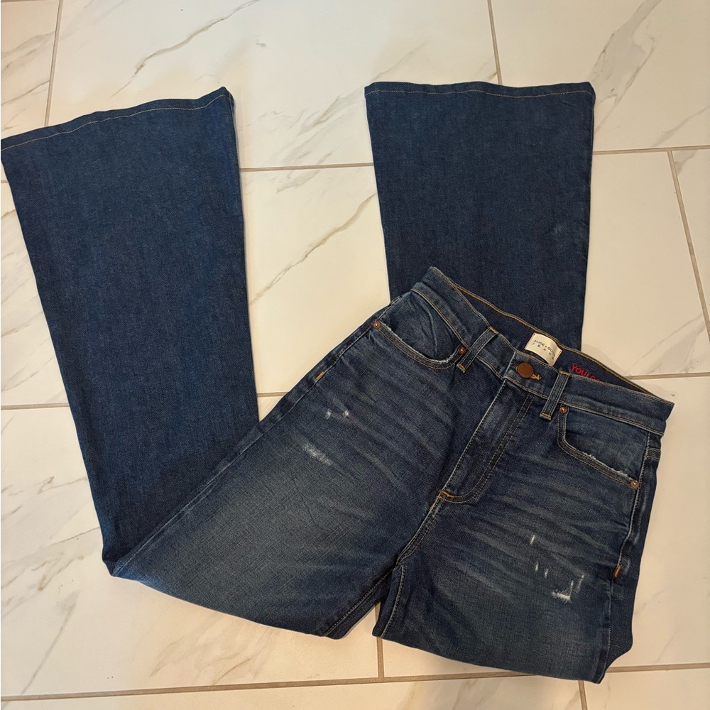 Alice + Olivia Dark Blue Flare Jeans